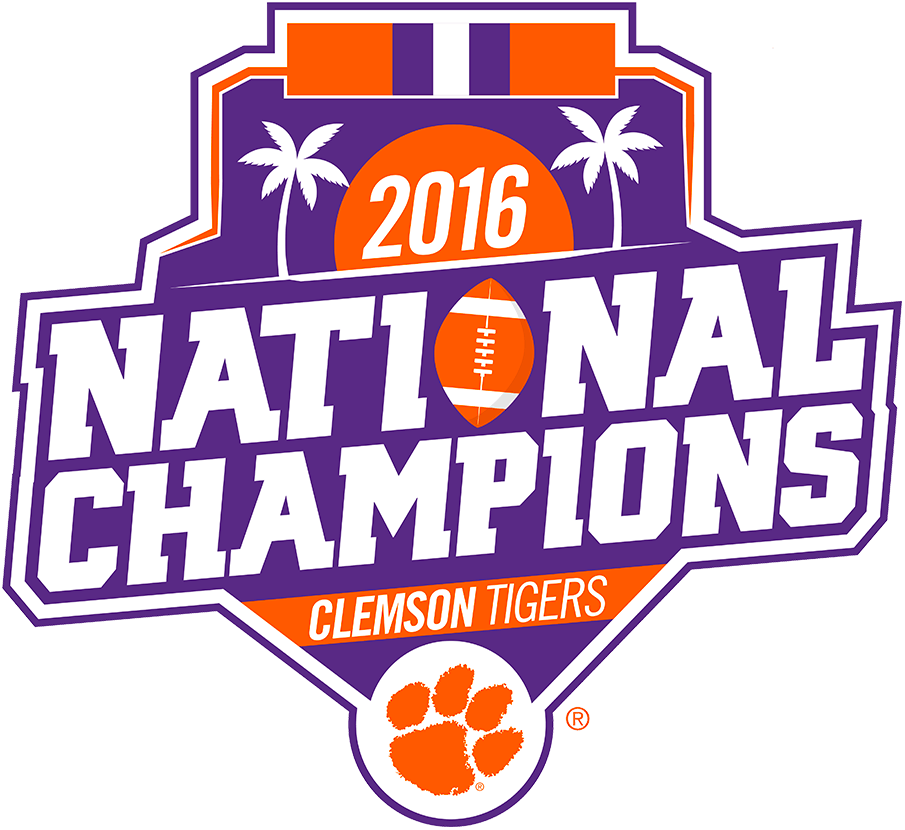 Clemson Tigers 2016 Champion Logo diy iron on heat transfer